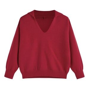 Women’s Plus Size Cider Sailor-Collar Pullover Sweater, Size 2X - LAST ONE!